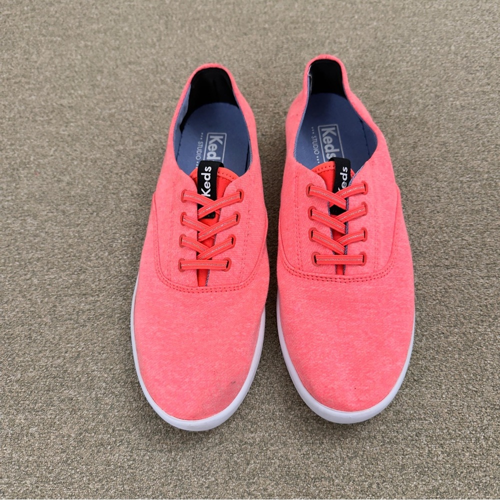 Keds Coral Canvas Lace-Up Sneakers Size 10 - Picture 1 of 10